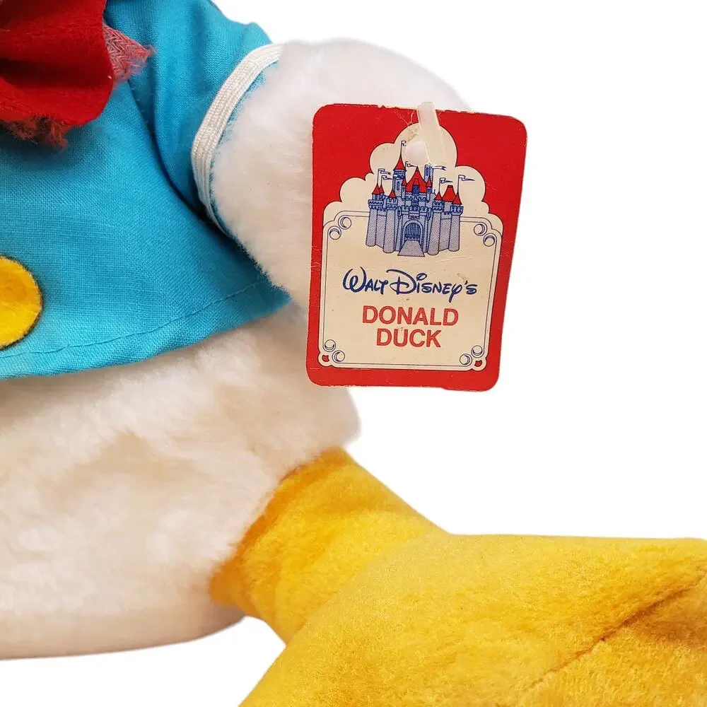Vintage Disney Donald Duck Plush with Tags 12